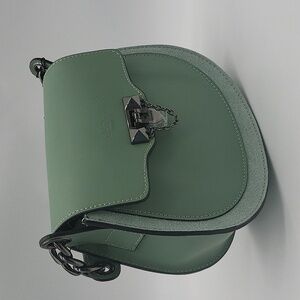 179- Cheval Crossbody Half Moon Bag Genuine Italian Leather NWT